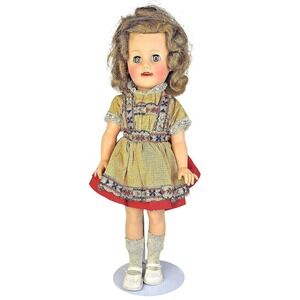 1950s Shirley Temple Doll Ideal St-15 N Vinyl 15" All Original-Hairnet Too Heidi
